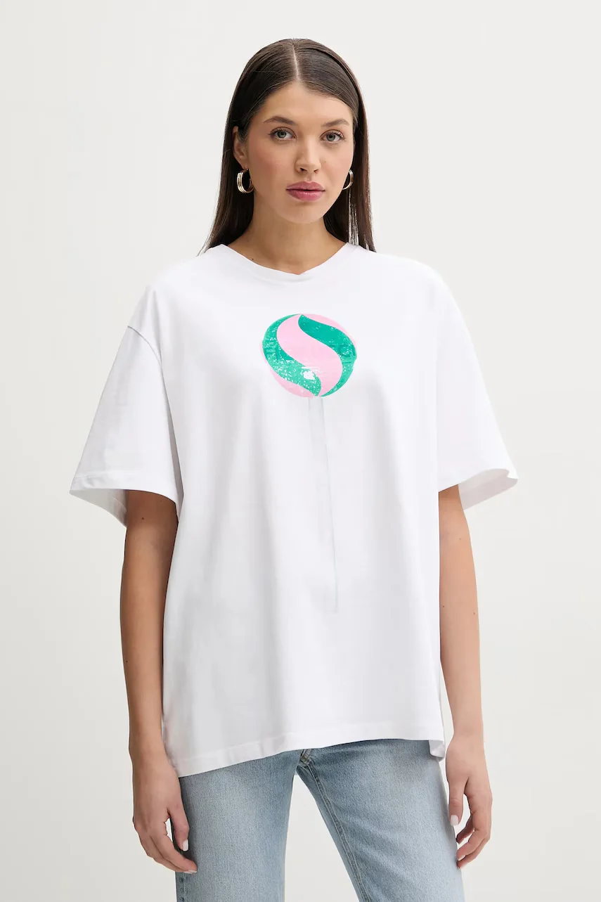 Fiorucci Памучна тениска Big Lollipop Print Boxy T-Shirt