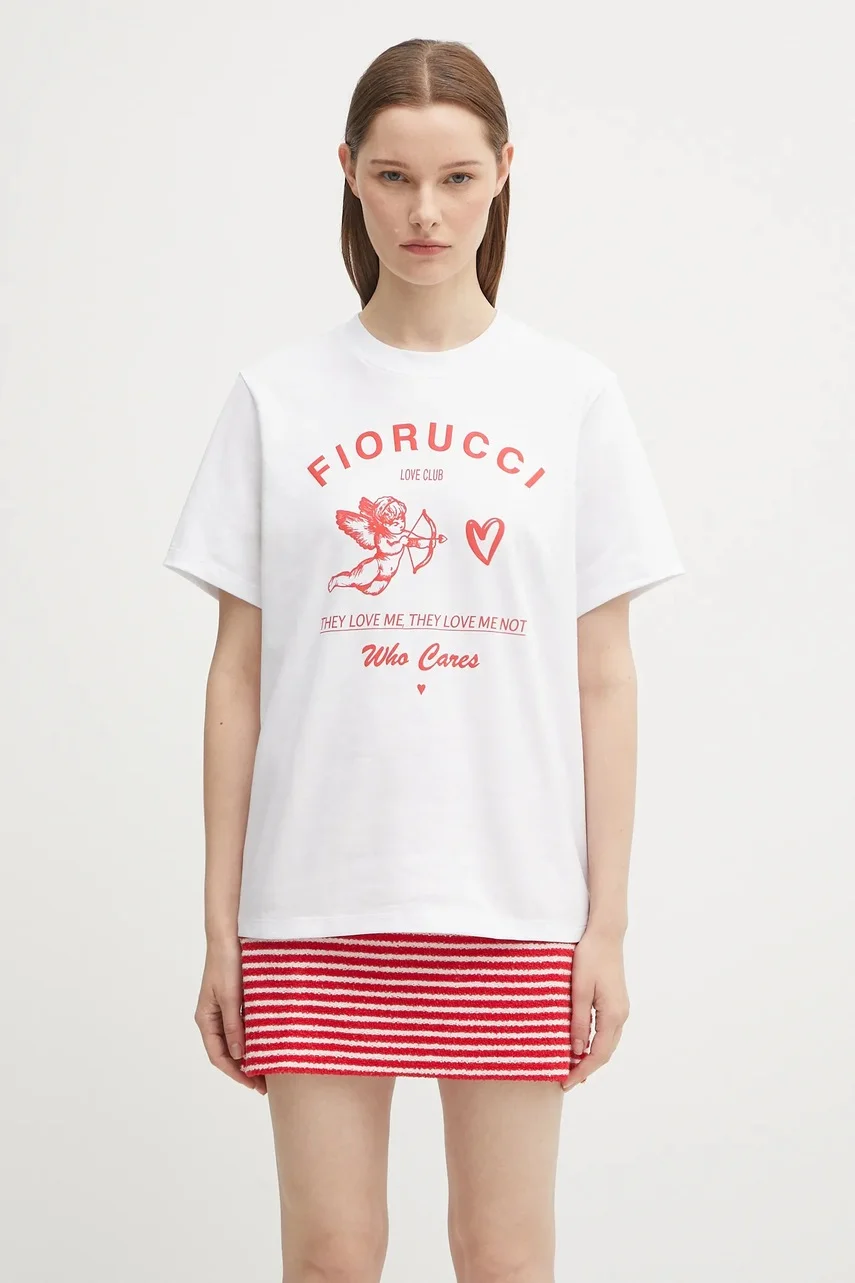 Fiorucci Памучна тениска Cupid Love Club Print Regular Fit