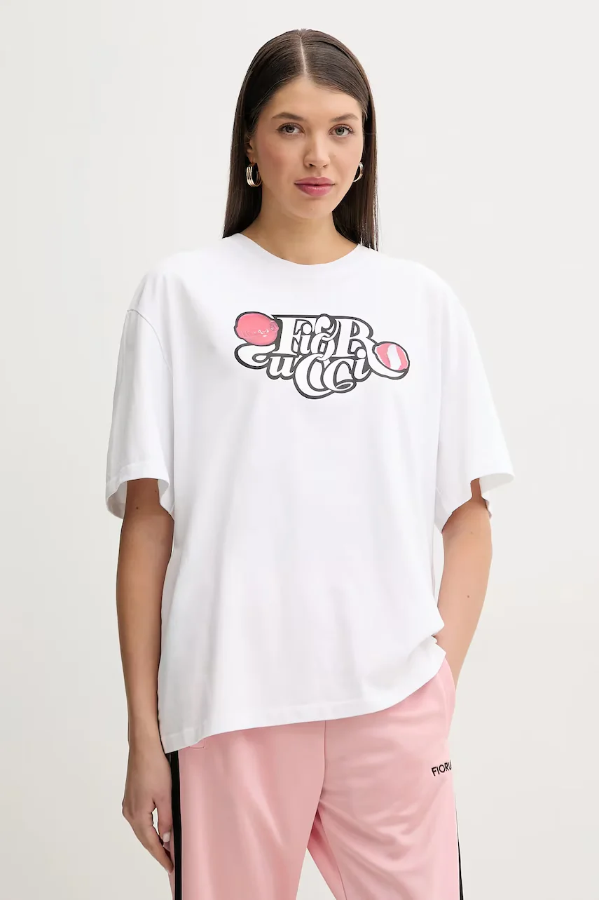 Fiorucci Памучна тениска Curly Lollipop Logo Boxy Fit T-Shirt
