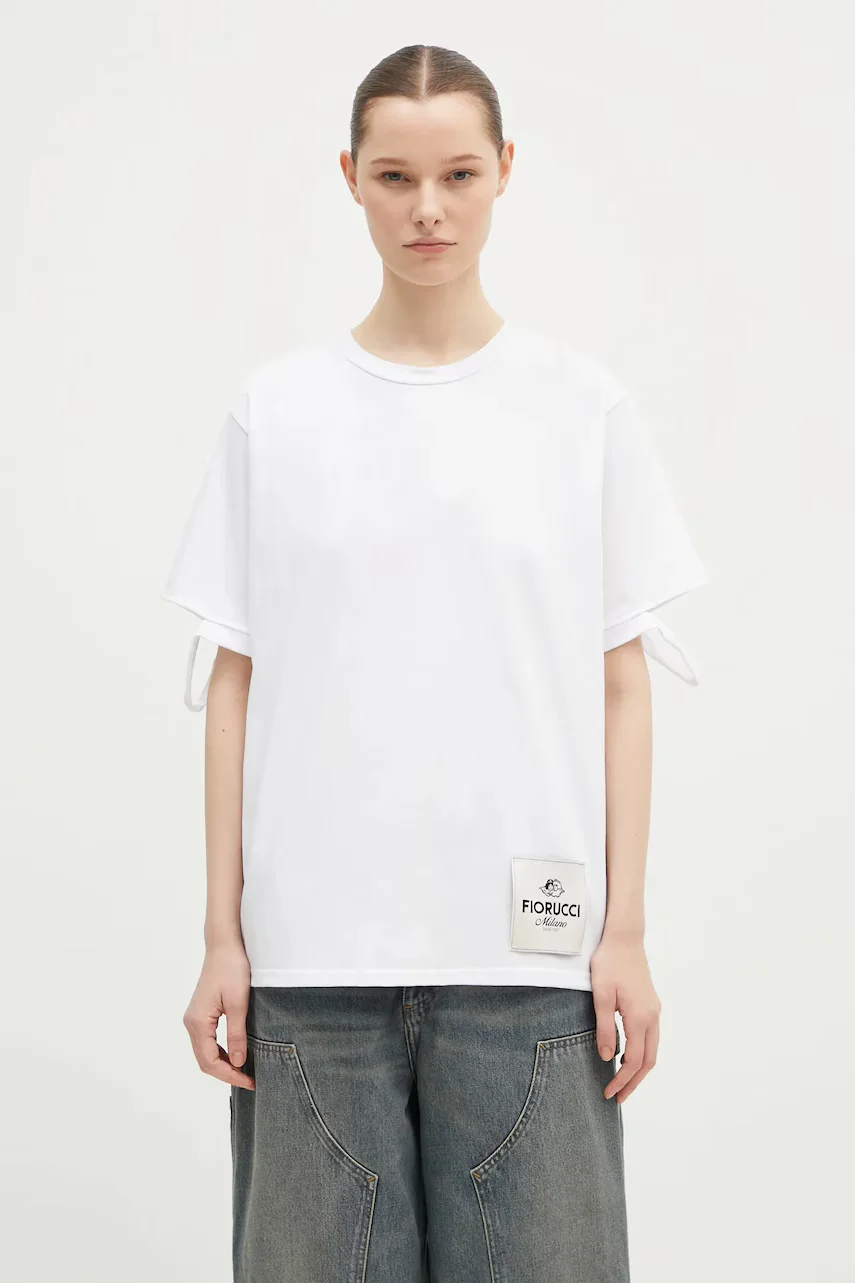 Fiorucci Памучна тениска Distressed