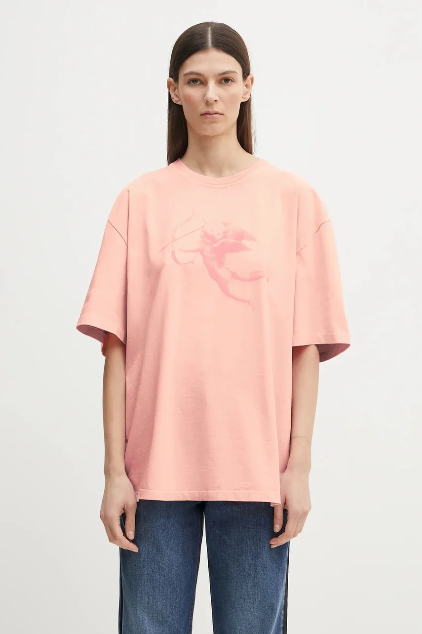 Fiorucci Памучна тениска Print Boxy Fit