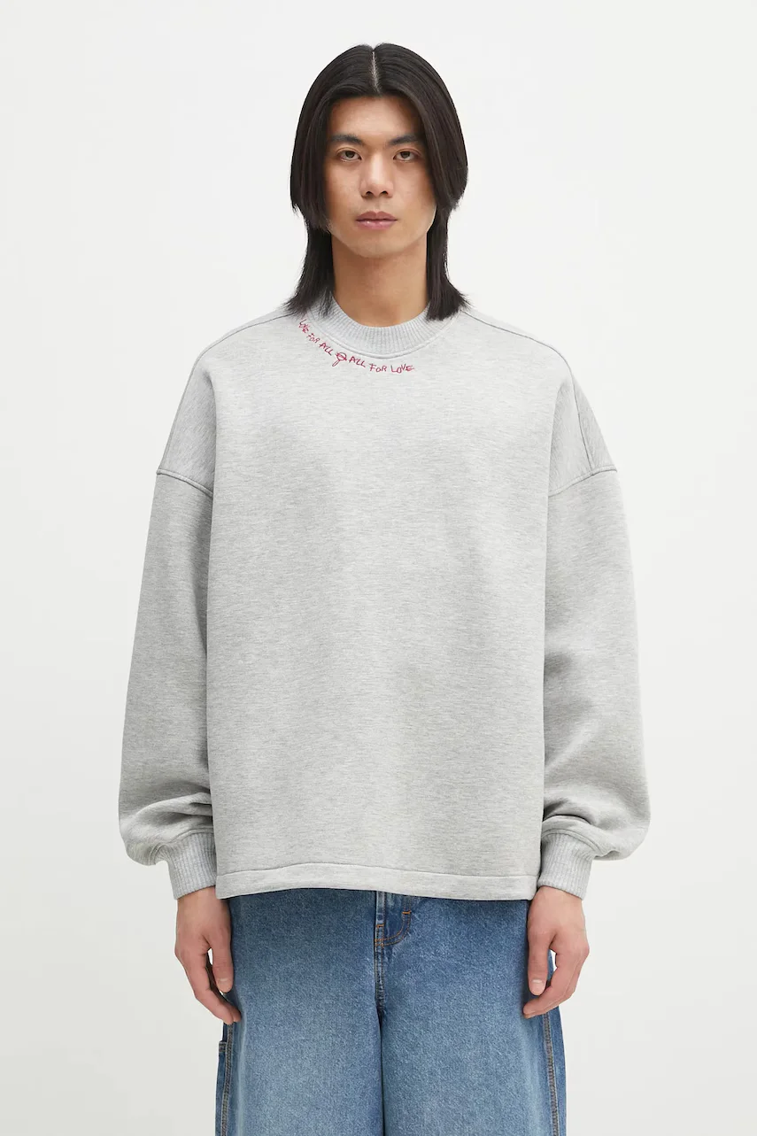Fiorucci Суичър Neoprene Embroidered Neck Relaxed Fit