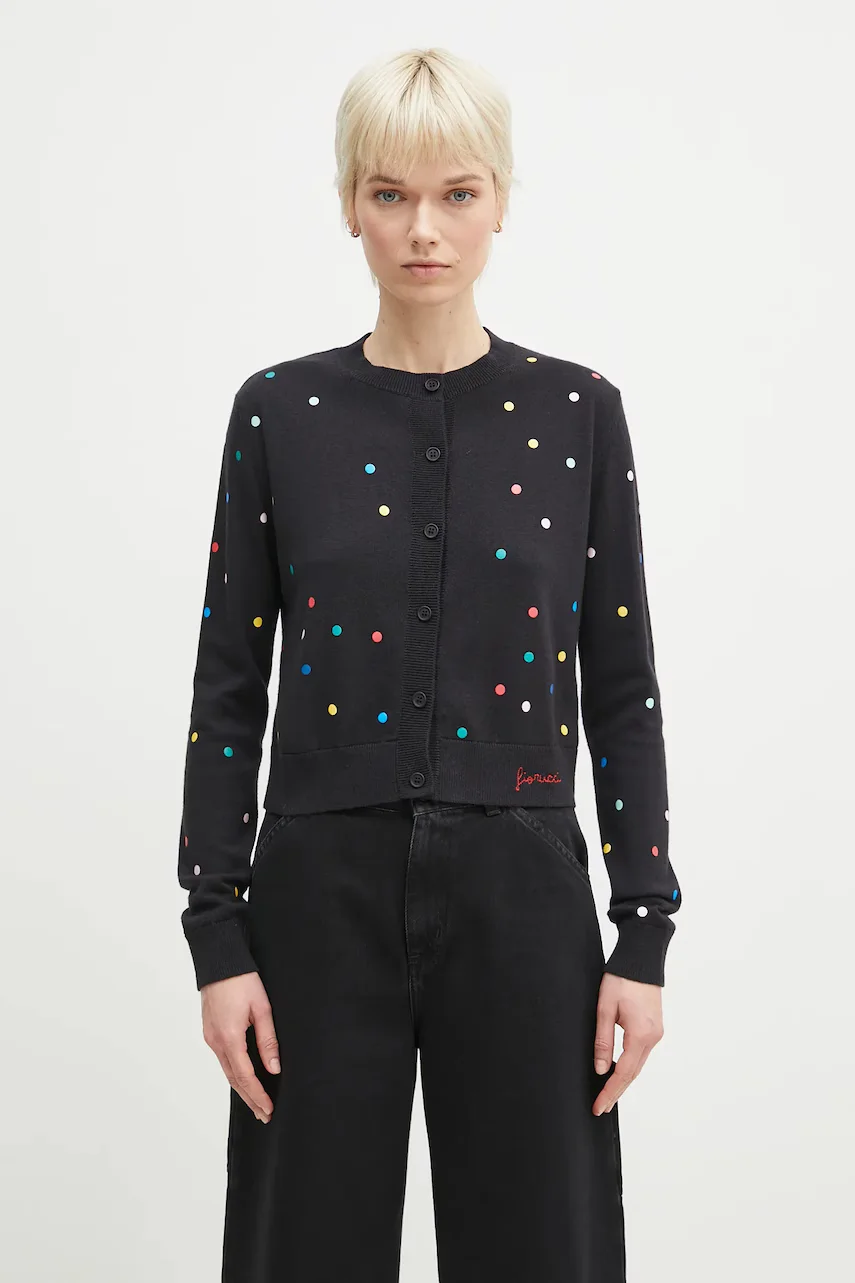 Fiorucci Вълнена жилетка Confetti Dot Print Logo