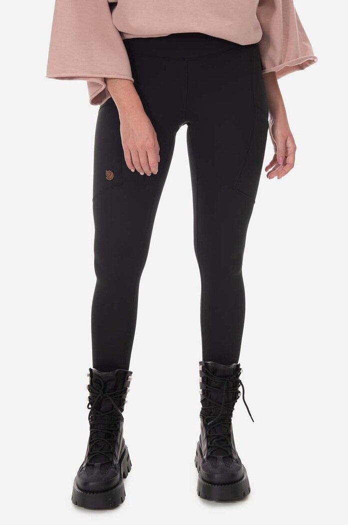 FjallRaven Клин Abisko Tights в черно с изчистен дизайн 84773 F84773
