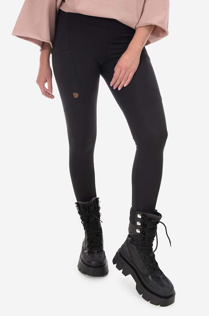 FjallRaven Клин Abisko Tights в черно с изчистен дизайн 84773 F84773