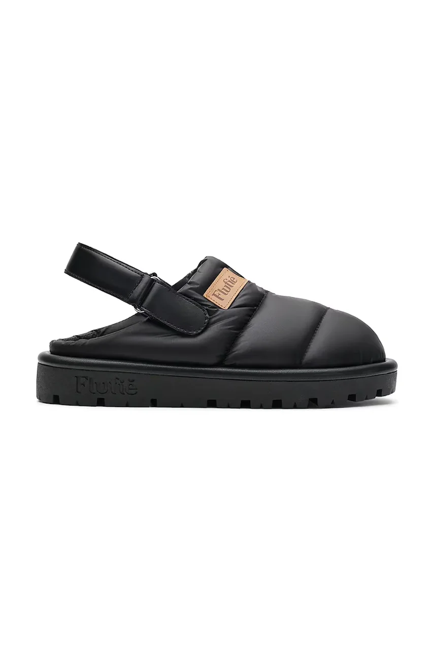 Flufie Пантофи Jet Black