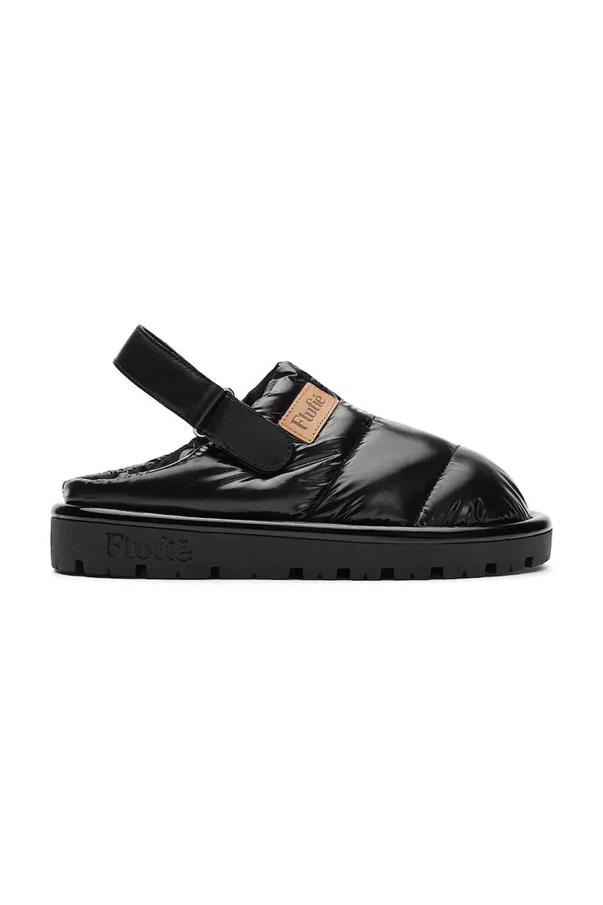 Flufie Пантофи Jet Black