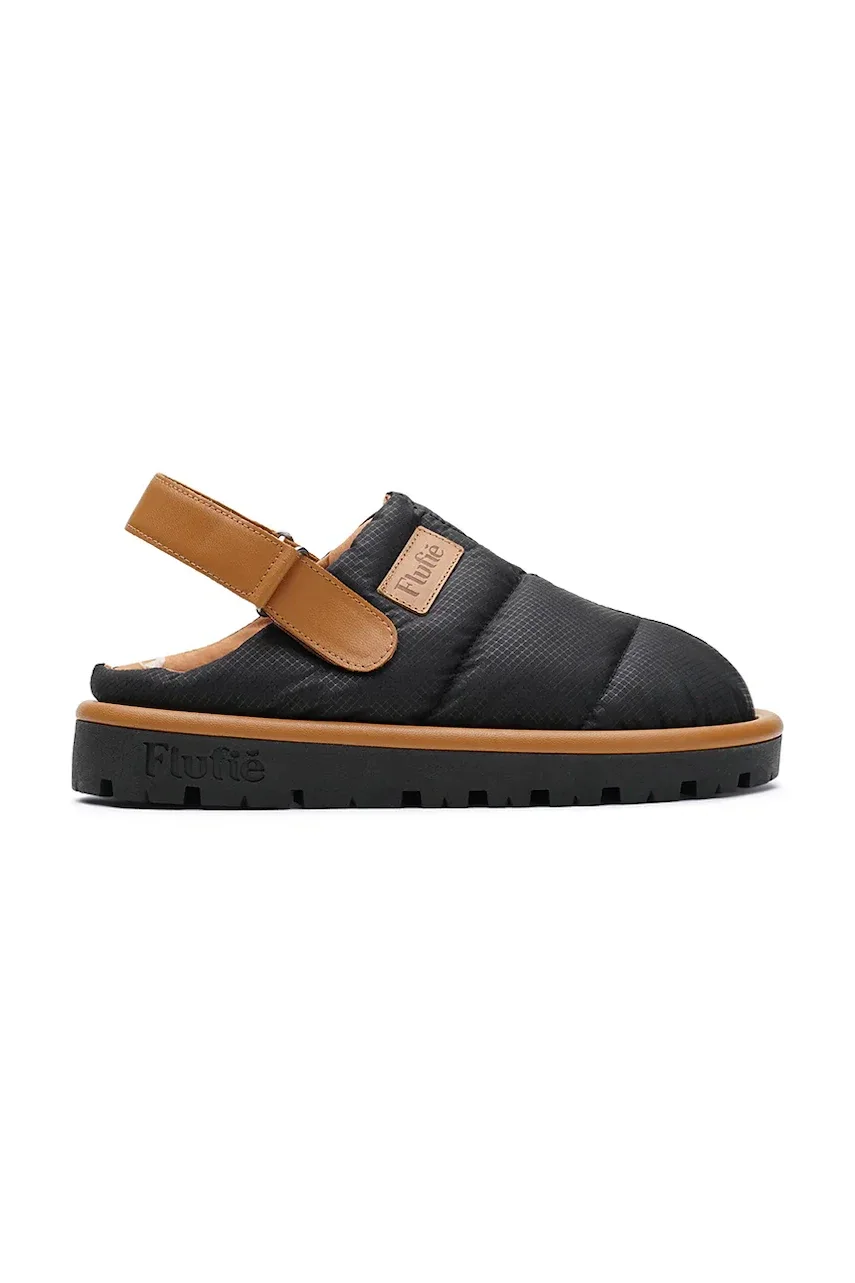 Flufie Пантофи Jet Black