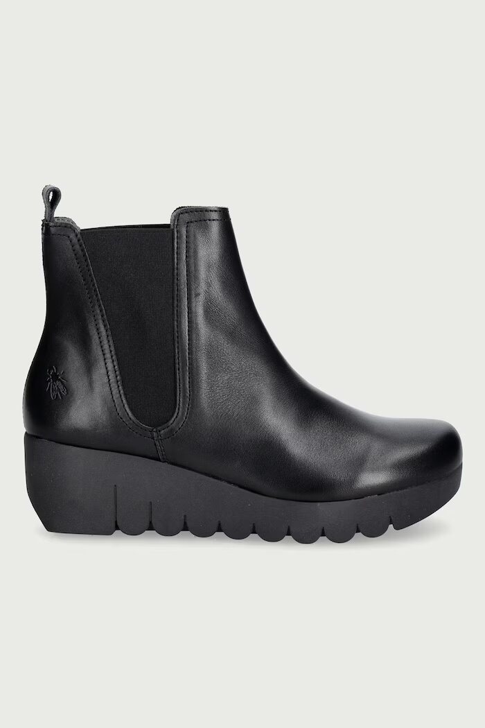 Fly London боти челси дамски от кожа VOIL505FLY черни P145505000