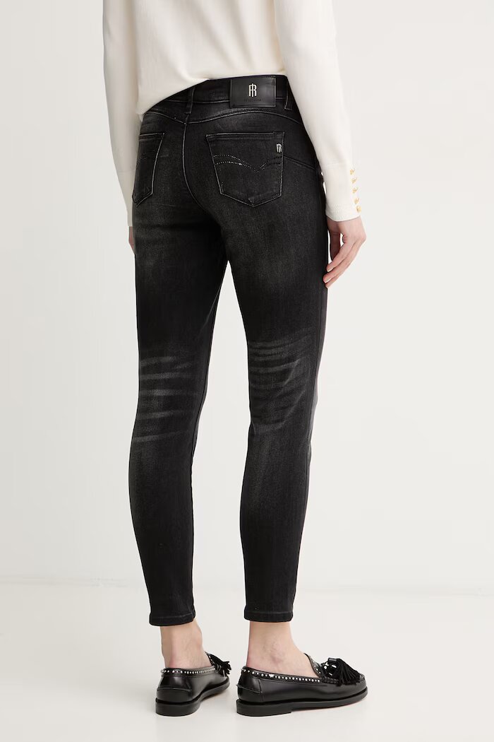 Fracomina дънки slim fit дамски BELLA черни FP25WV8000D46404