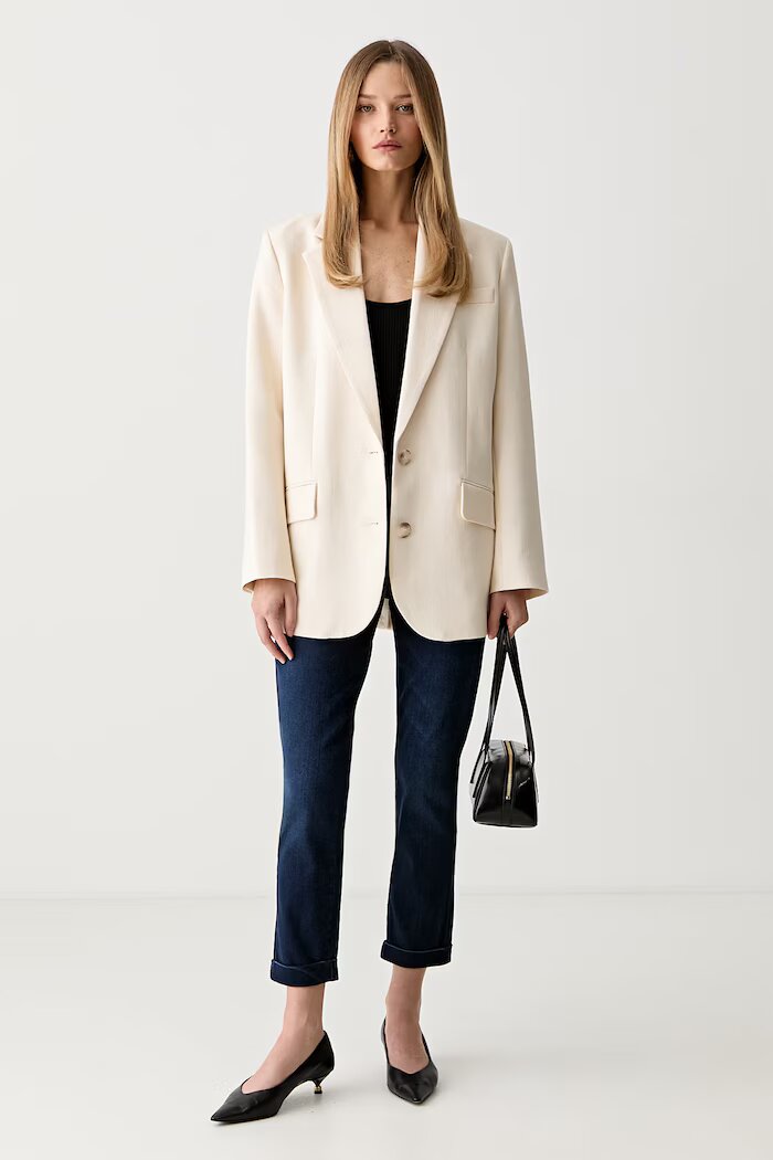Fracomina дънки slim fit дамски CINDY тъмносини FP25WV4001D46093