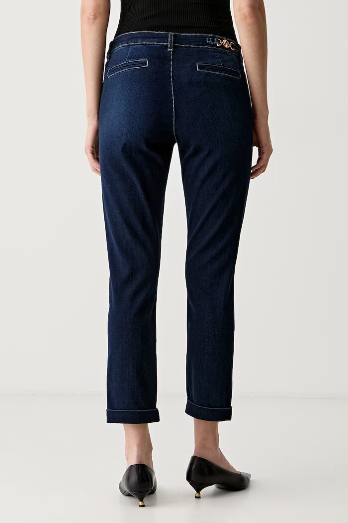 Fracomina дънки slim fit дамски CINDY тъмносини FP25WV4001D46093