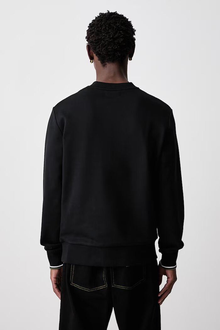 fred perry суичър мъжки от памук черен M7535