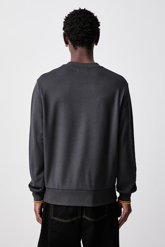 fred perry суичър мъжки от памук сив M7535
