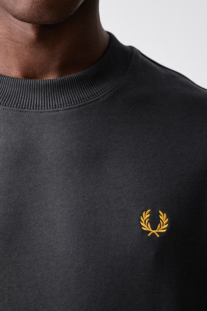 fred perry суичър мъжки от памук сив M7535