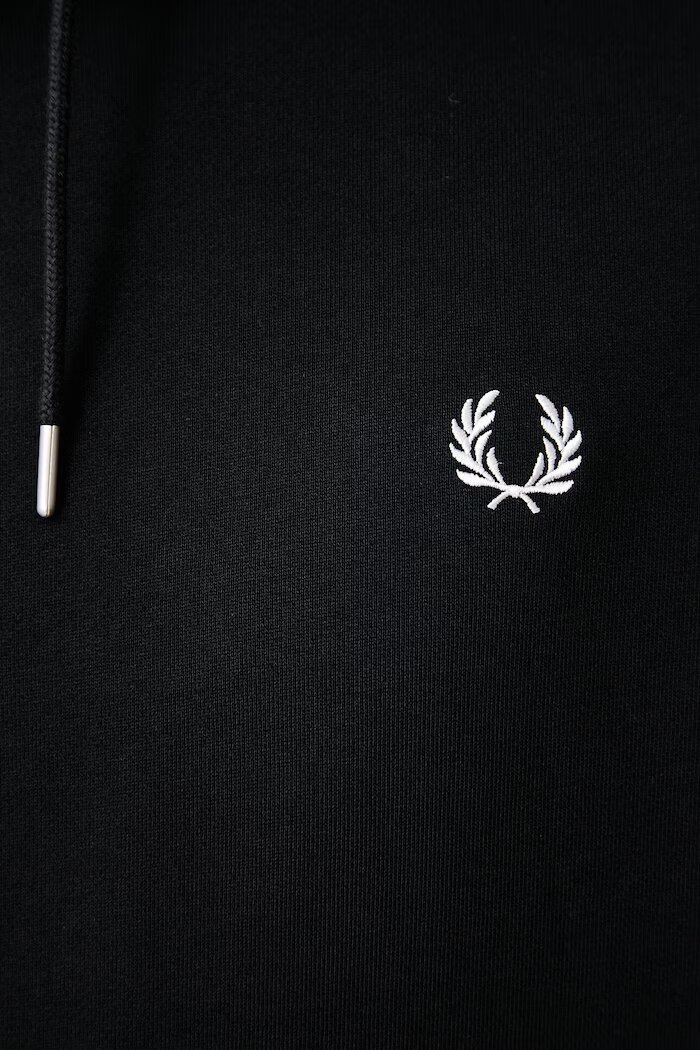 fred perry суичър с качулка мъжки от памук черен M3492