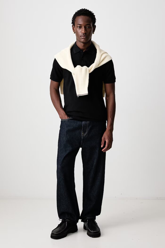 fred perry тениска мъжка от памук черна M12