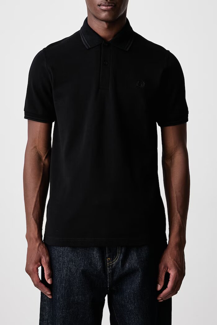 fred perry тениска мъжка от памук черна M12