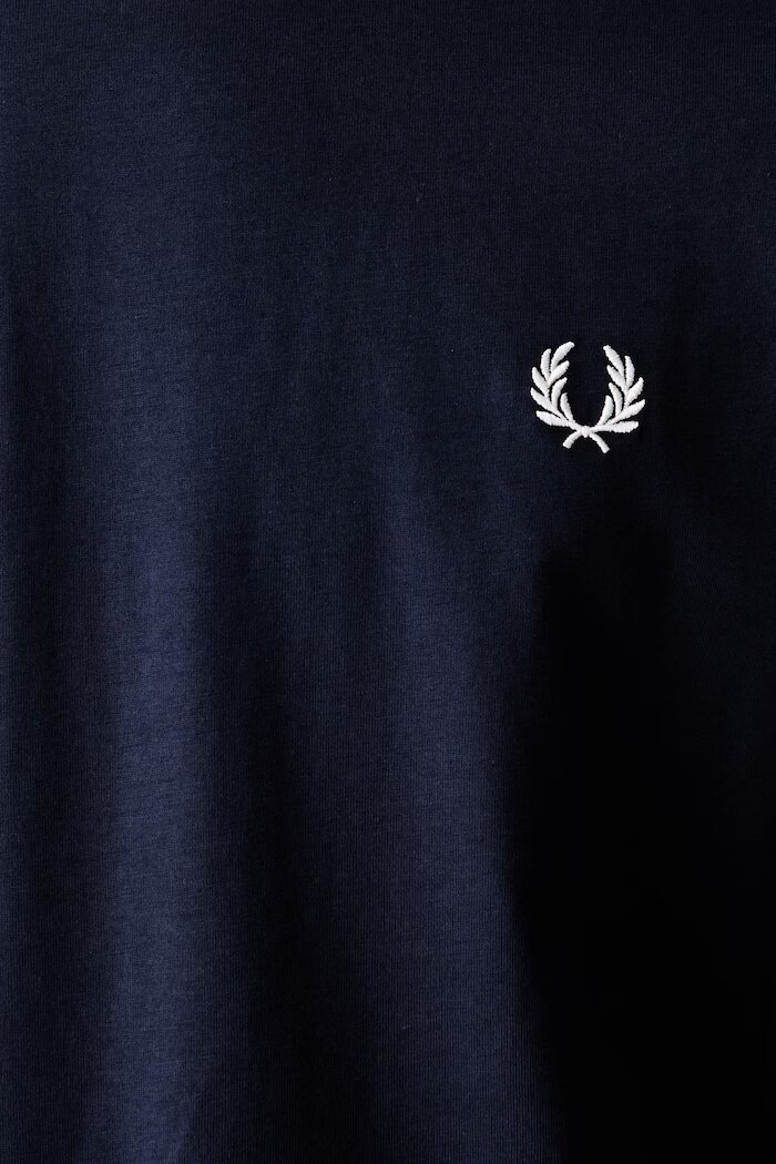 fred perry тениска мъжка от памук тъмносиня M4620