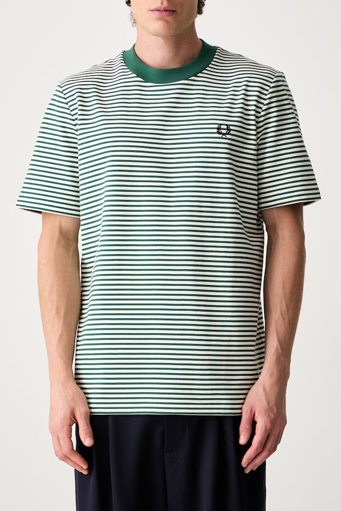 fred perry тениска мъжка от памук зелена M6581.Z18