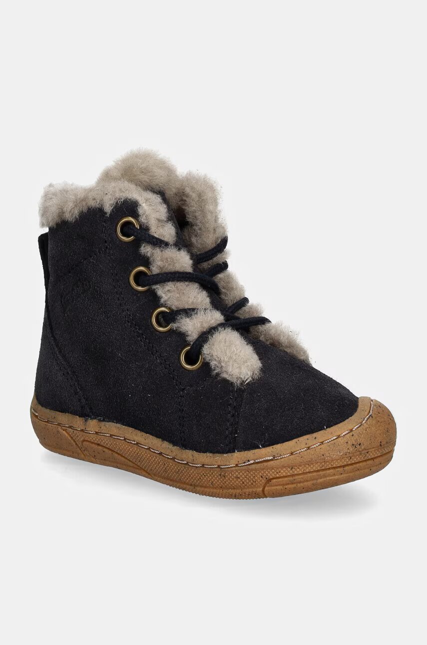 Froddo Детски велурени зимни обувки MINNI SUEDE LACES