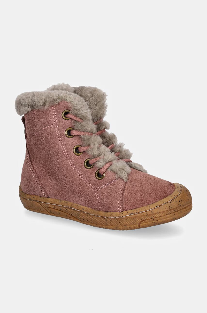 Froddo Детски велурени зимни обувки MINNI SUEDE LACES