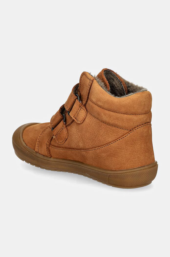 Froddo Детски зимни обувки от набук OLLIE WOOL TEX в кафяво G2110138