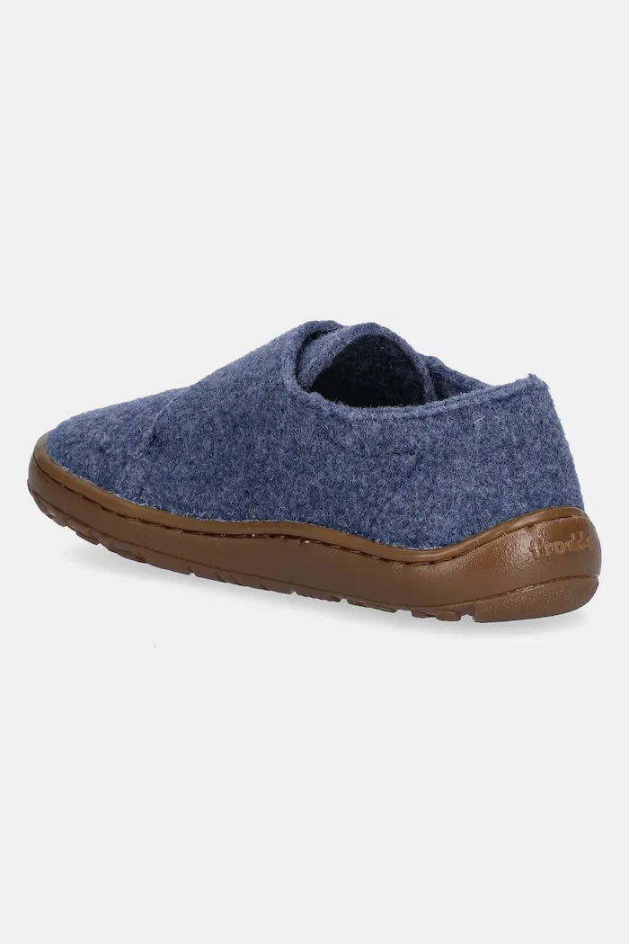 Froddo пантофи за деца BAREFOOT WOOLY сини G1700420