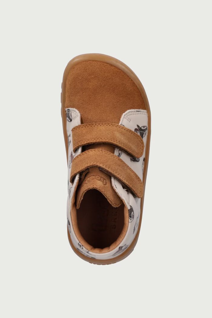 Froddo половинки обувки за деца от кожа BAREFOOT FIRST STEP бежови G2130369