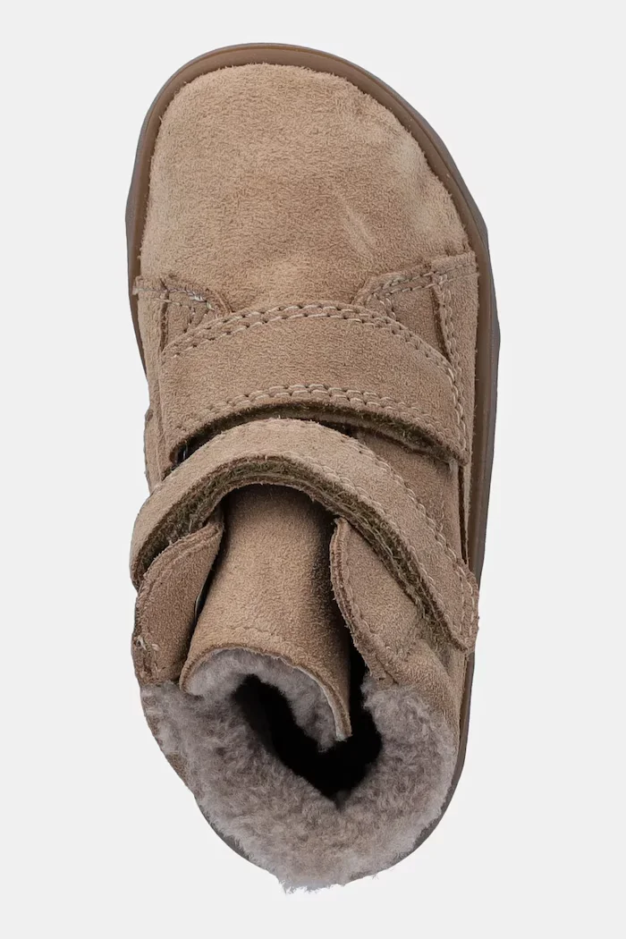 Froddo зимни обувки за деца от велур ZERU TEX FURRY BAREFOOT бежови G2110151