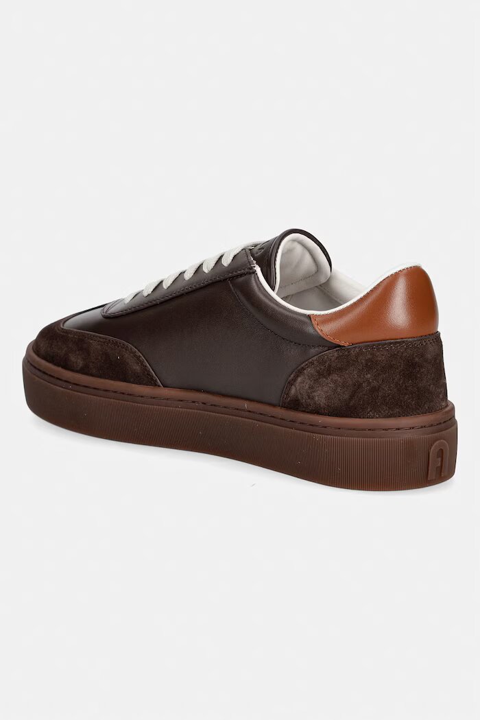 Furla Allegra Lace-Up маратонки дамски от кожа кафяви YM52ALG BX4690 5297S