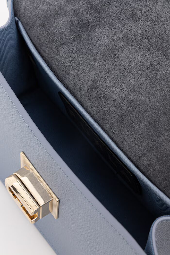 Furla чанта crossbody дамска от кожа 1927 Mini Crossbody 20 синя BAFKACO ARE000 2495S