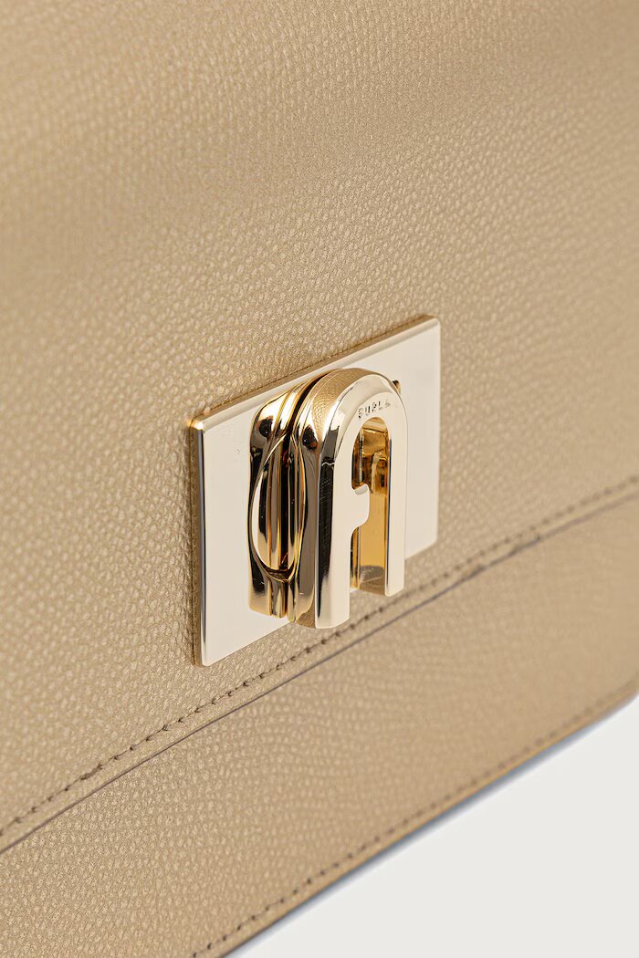 Furla чанта crossbody дамска от кожа 1927 Mini Crossbody 20 златна BAFKACO.AMT000.CGD00
