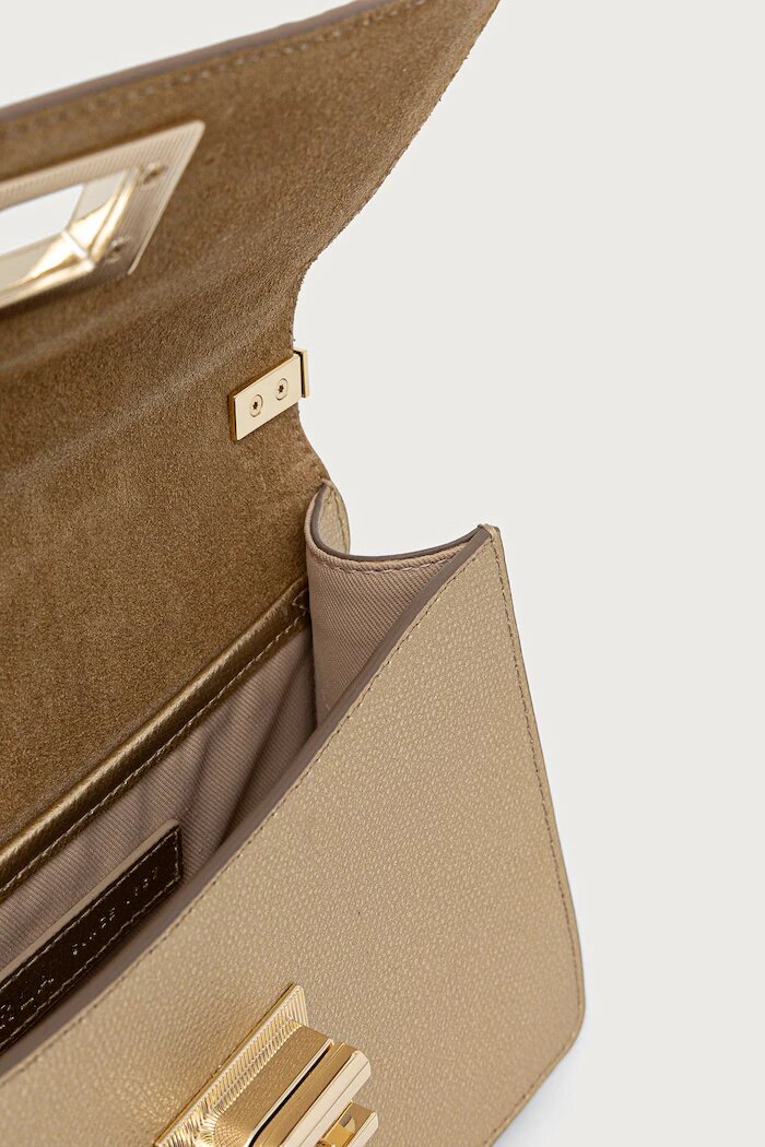 Furla чанта crossbody дамска от кожа 1927 Mini Crossbody 20 златна BAFKACO.AMT000.CGD00