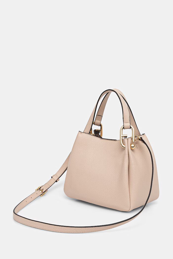 Furla чанта crossbody дамска от кожа бежова WE00907 HSF000 93300