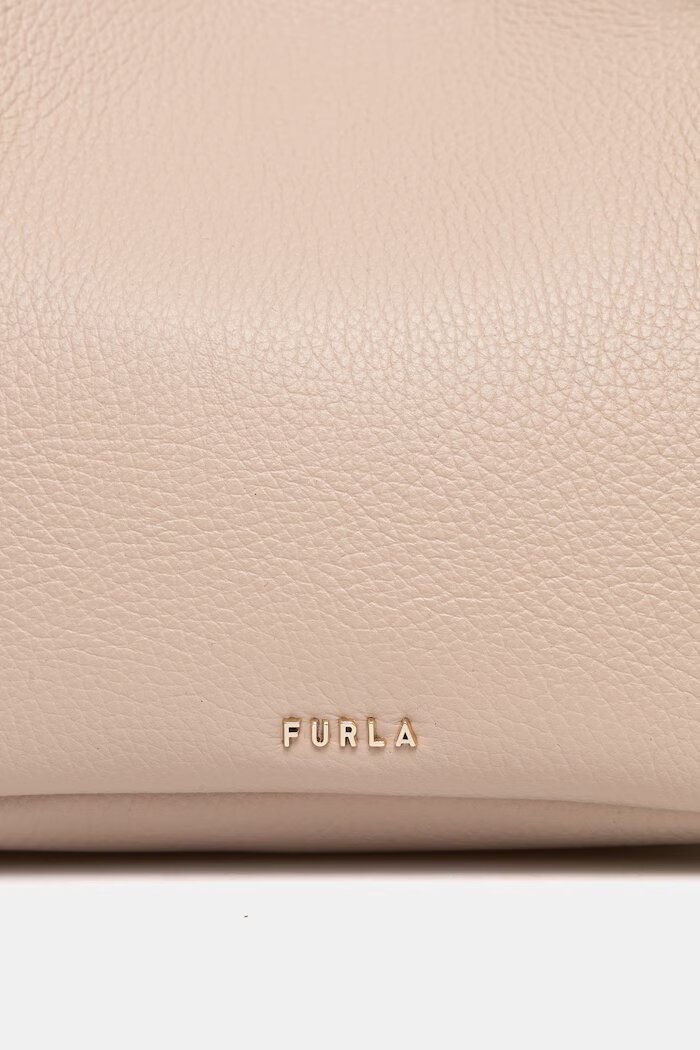 Furla чанта crossbody дамска от кожа бежова WE00907 HSF000 93300