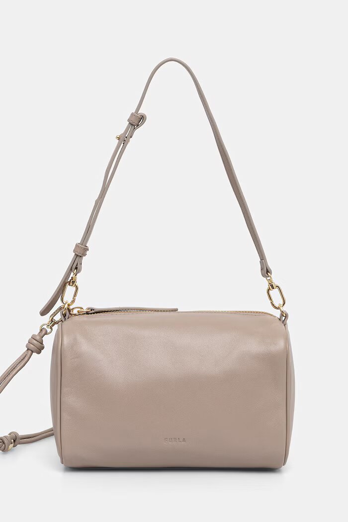 Furla чанта crossbody дамска от кожа бежова WE00922 BX2269 4488S