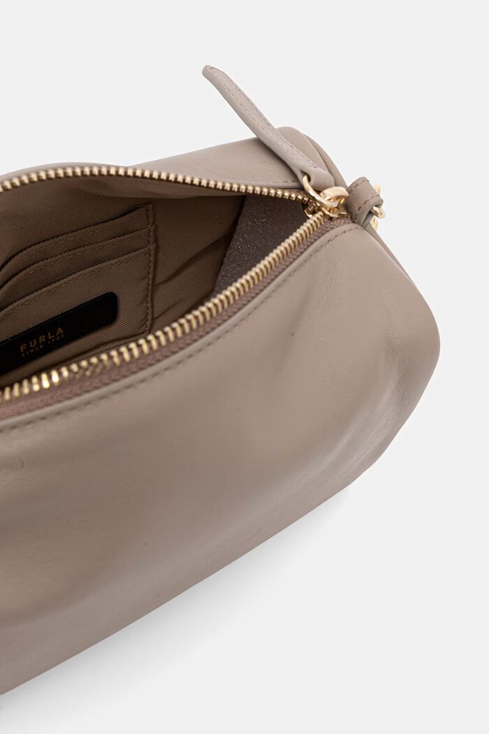 Furla чанта crossbody дамска от кожа бежова WE00922 BX2269 4488S