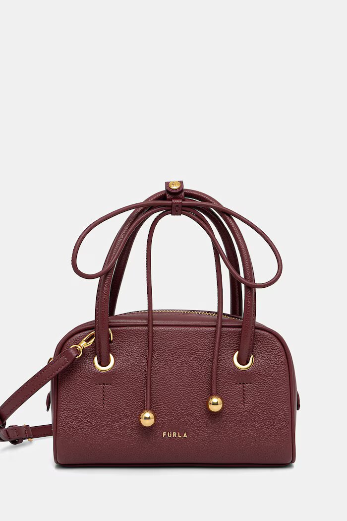 Furla чанта crossbody дамска от кожа бордо WE00915 BX4573 4908S