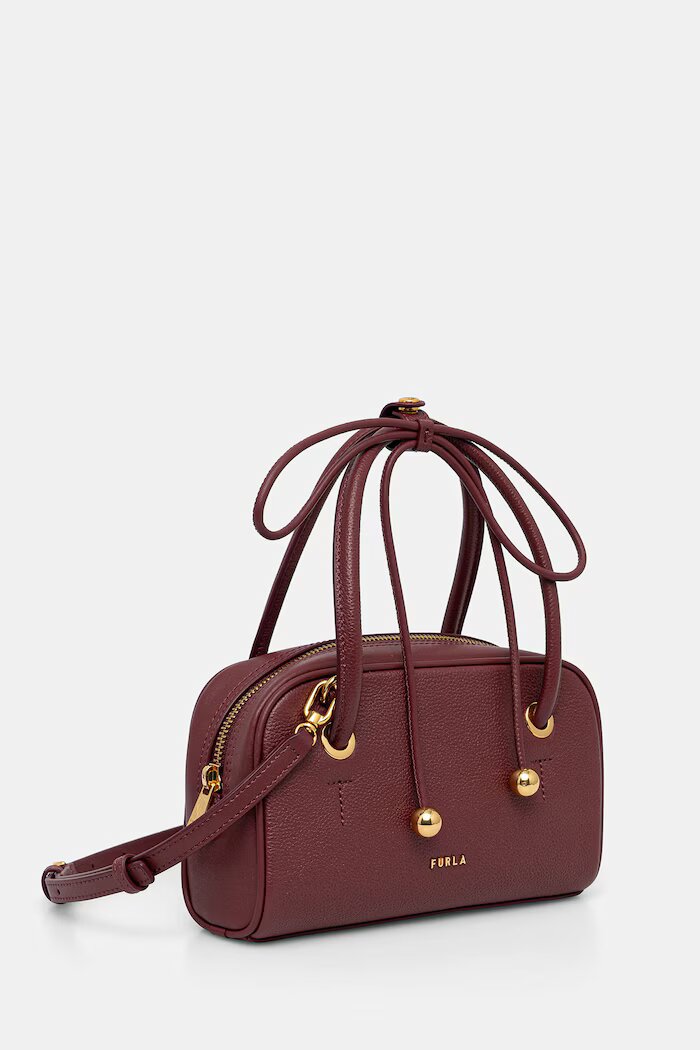 Furla чанта crossbody дамска от кожа бордо WE00915 BX4573 4908S