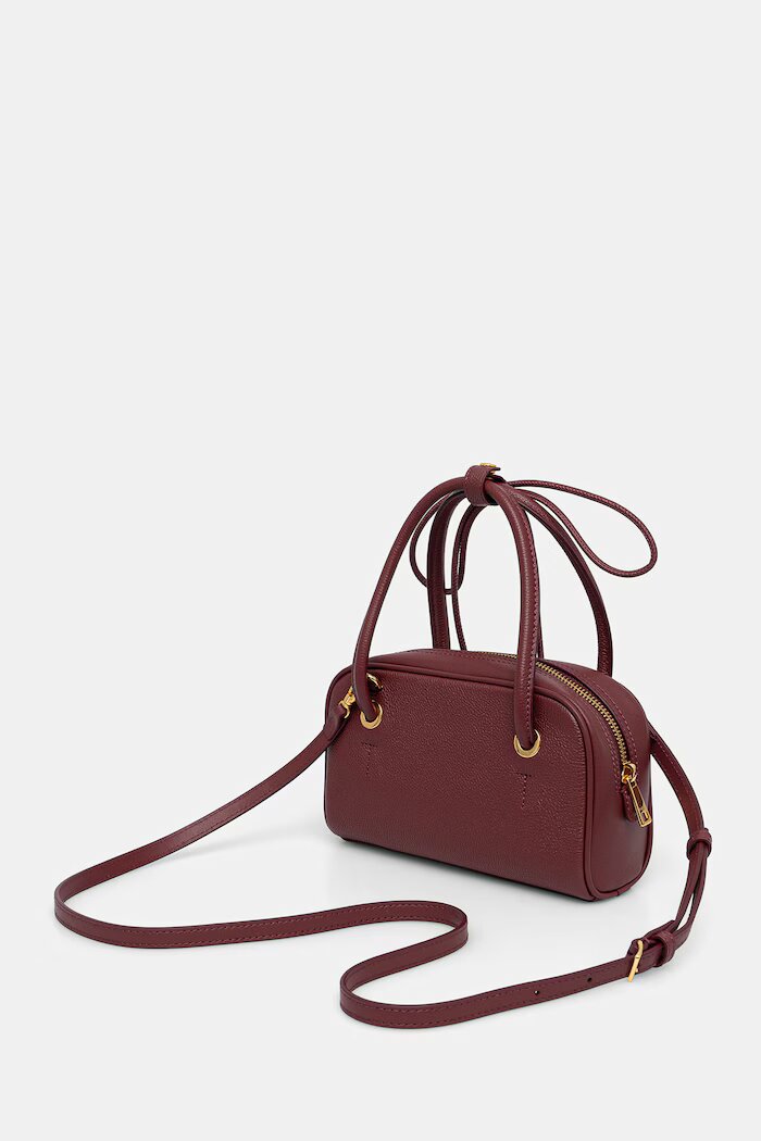 Furla чанта crossbody дамска от кожа бордо WE00915 BX4573 4908S