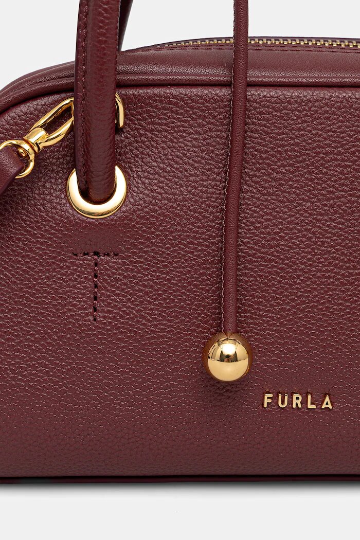 Furla чанта crossbody дамска от кожа бордо WE00915 BX4573 4908S