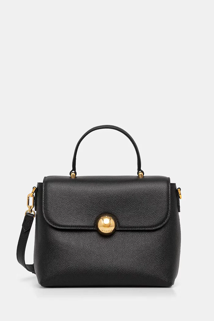 Furla чанта crossbody дамска от кожа черна WB01882.BX3036.O6000
