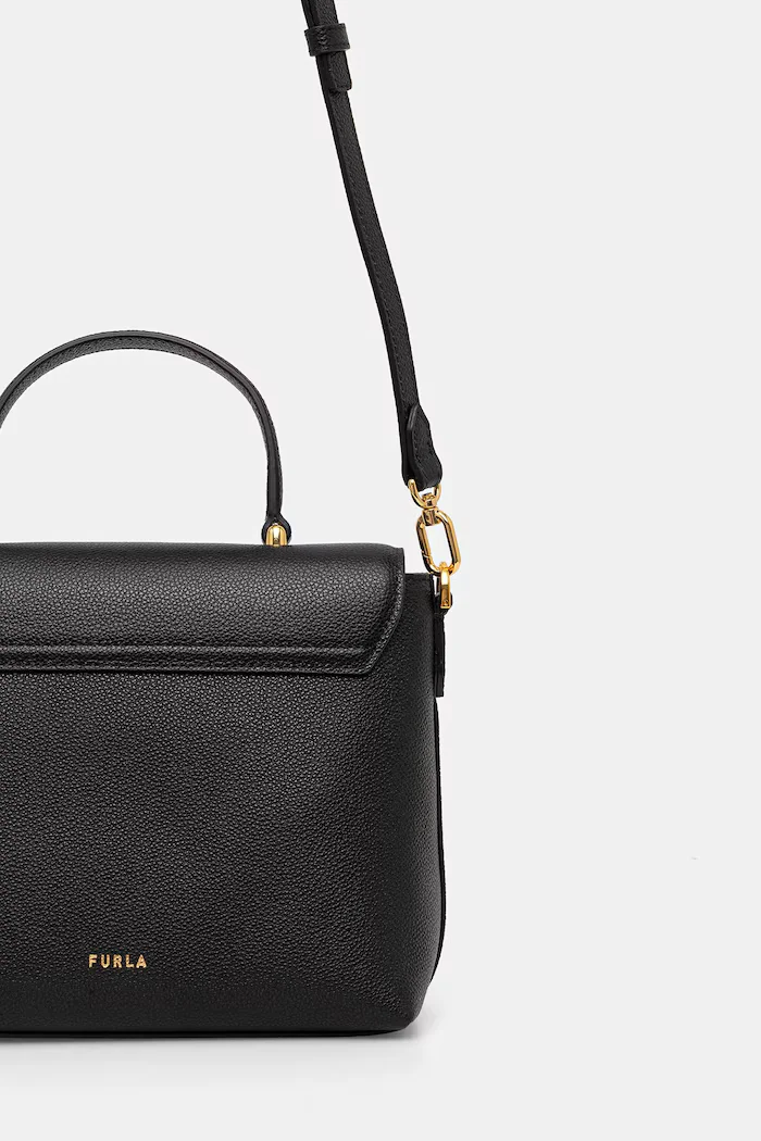 Furla чанта crossbody дамска от кожа черна WB01882.BX3036.O6000
