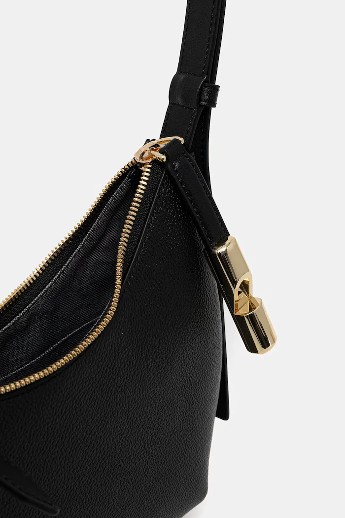 Furla чанта crossbody дамска от кожа Goccia S Shoulder Bag черна WB01500 BX3353 O6000