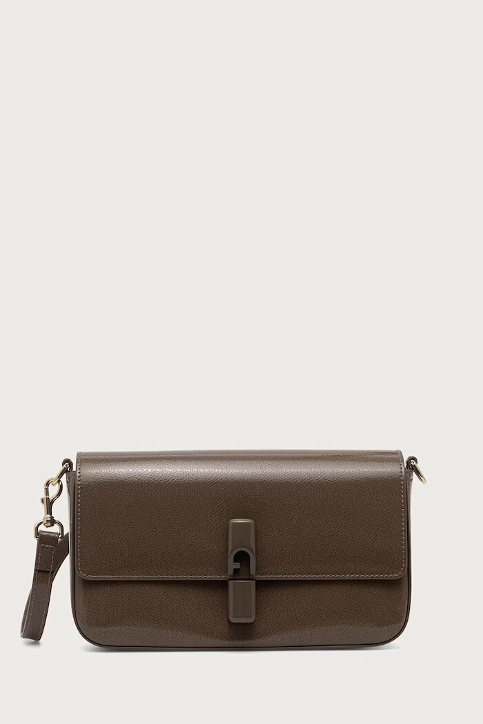 Furla чанта crossbody дамска от кожа Iride S кафява WB02206.BX4758.4903S