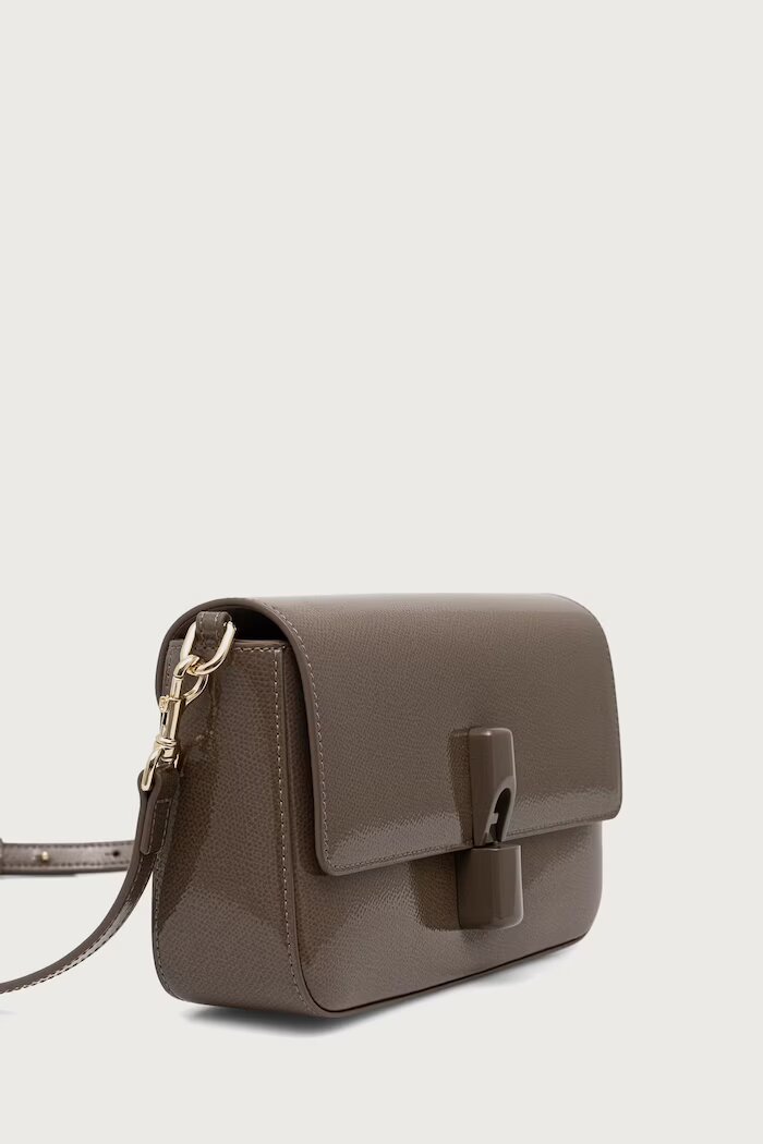 Furla чанта crossbody дамска от кожа Iride S кафява WB02206.BX4758.4903S
