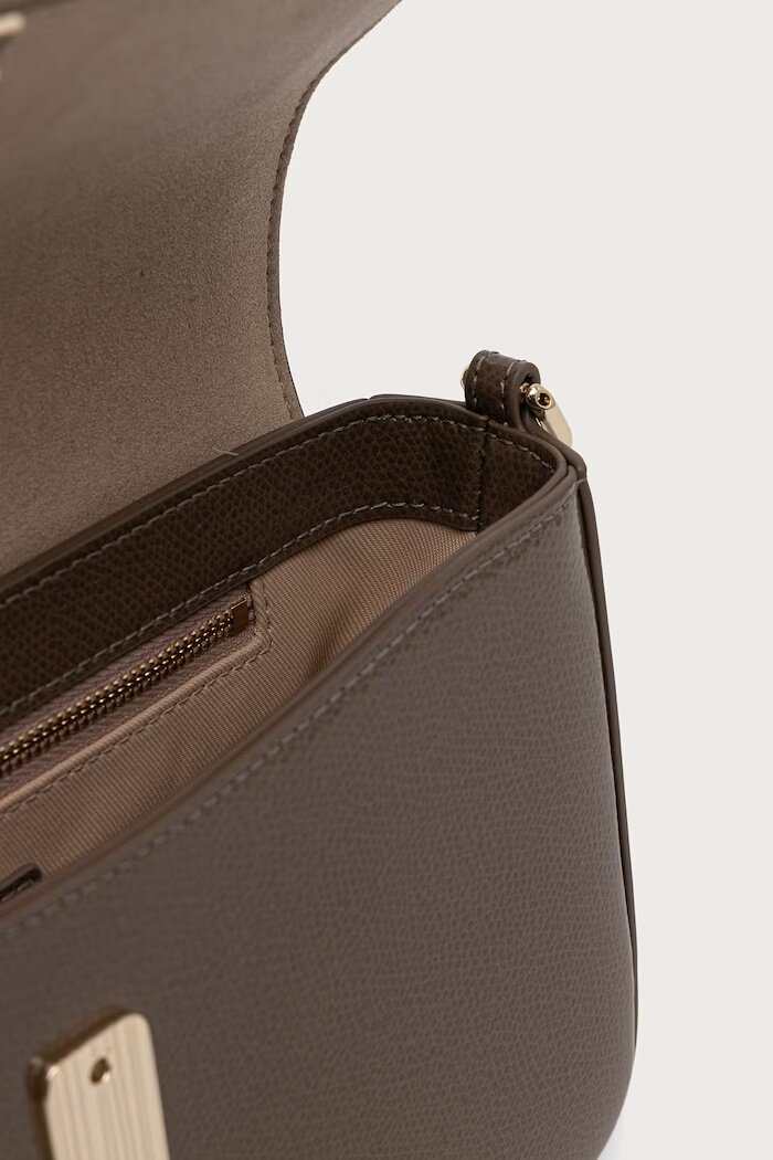 Furla чанта crossbody дамска от кожа Iride S кафява WB02206.BX4758.4903S
