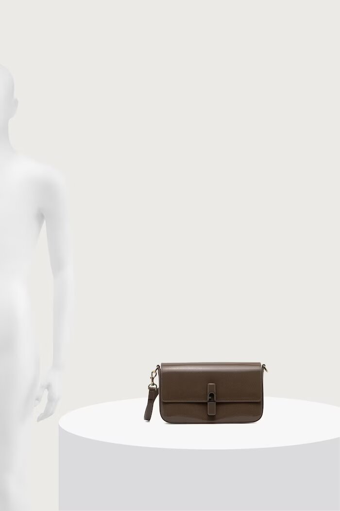 Furla чанта crossbody дамска от кожа Iride S кафява WB02206.BX4758.4903S