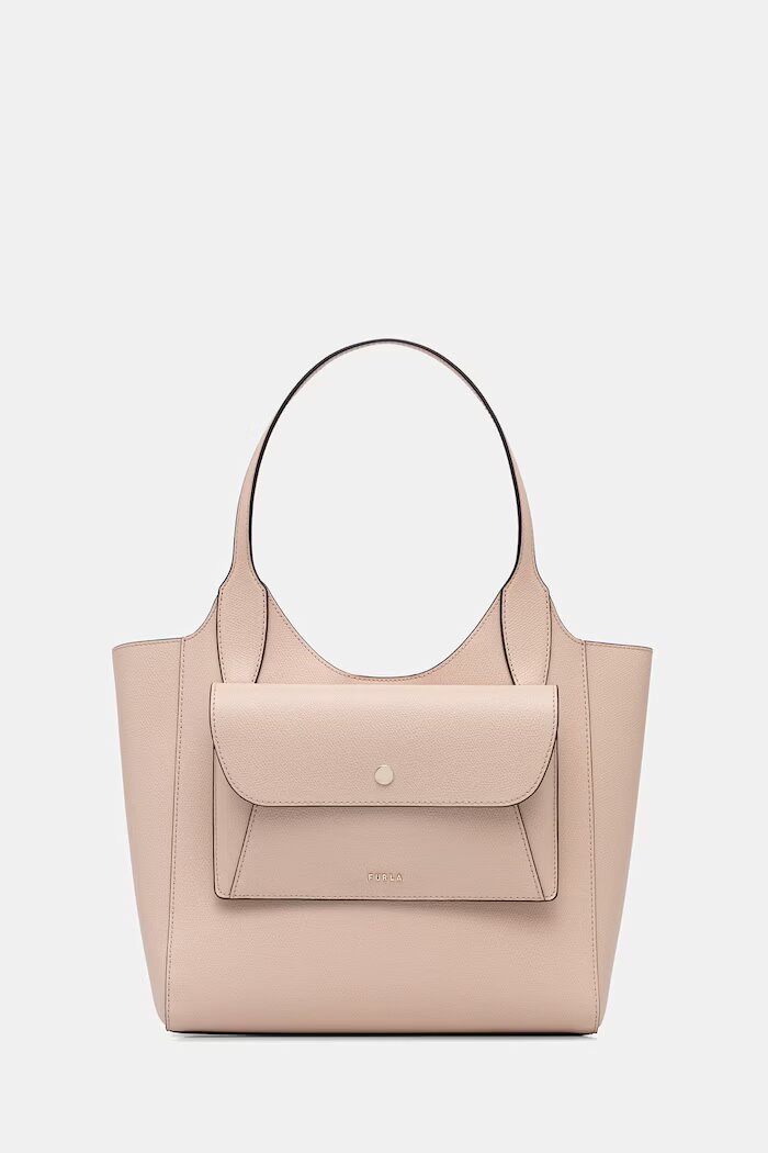Furla чанта дамска от кожа Lea S Tote розова WB02036 ARE000 4655S